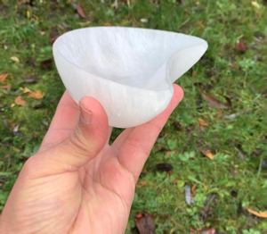 Selenite Bowl Moon