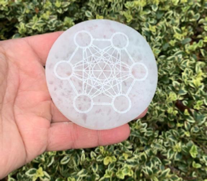 Selenite Engraved Coasters